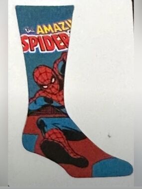 Spider-Man Graphic Crew Socks-0S♥️💙